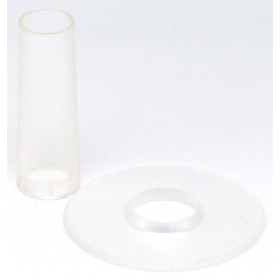 Couvre tige et anti poussière Seimitsu LS-CD - Transparent - Blanc  - 1