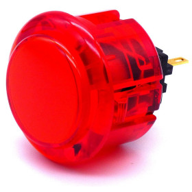 Bouton Seimitsu Transparent PS-14-K - Rouge  - 1
