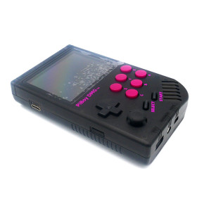 Console Portable Piboy noir translucide avec Pi 4 2gb - gâchettes blanches - sortie Mini HDMI  - 1