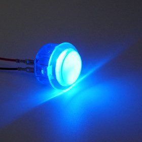 Bouton arcade lumineux AIO - 24mm - Bleu  - 1