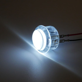 Bouton arcade lumineux AIO - 30mm - Blanc  - 1