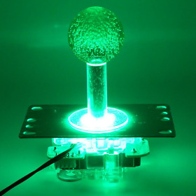 Joystick Lumineux avec guide octogonal - Vert  - 1