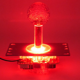 Joystick Lumineux avec guide octogonal - Rouge  - 1