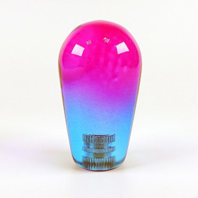 Poignée Joystick Poire KORI transparente - Bi-Color Violet-Bleu  - 1