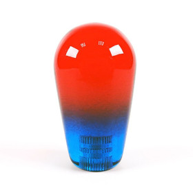 Poignée Joystick Poire KORI transparente - Bi-Color Rouge-Bleu  - 1