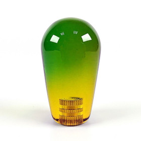 Poignée Joystick Poire KORI transparente - Bi-Color Vert-Jaune  - 1