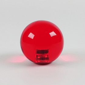Poignée Joystick ronde KORI transparente - Rouge  - 1