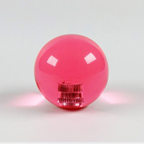 Poignée Joystick ronde KORI transparente - Rose  - 1