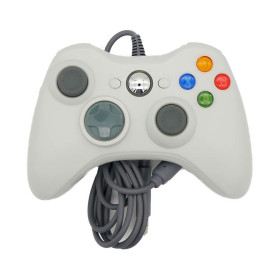 Manette filaire Xbox 360 Data Frog - PC - Raspberry - Pandora box - Blanche  - 1