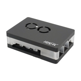 Boitier Acrylique ventilé Raspberry Pi 4 - Noir  - 1