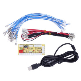 Encodeur USB LED Zéro délai - 1 joueur - connecteurs 4.8mm  - 1