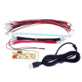 Encodeur USB LED Zéro délai - 1 joueur - connecteurs 2.8mm  - 1