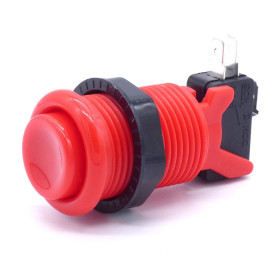 Bouton poussoir style américain - Rouge  - 1