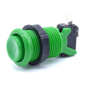 Bouton poussoir style américain - Vert  - 1