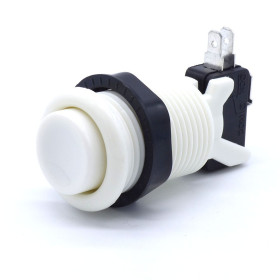 Bouton poussoir style américain - Blanc  - 1