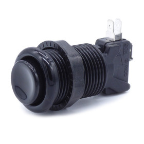 Bouton poussoir style américain - Noir  - 1